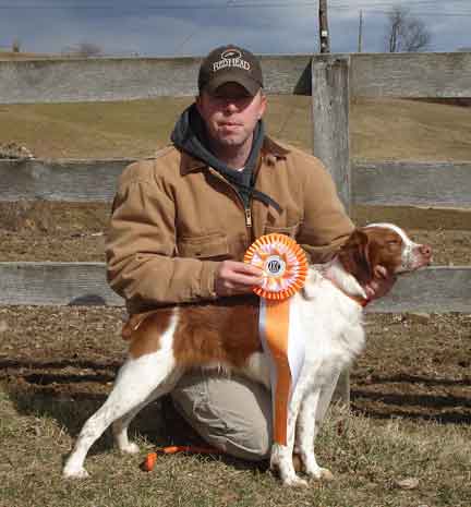 Doug Welsh and Bailey with JH Title